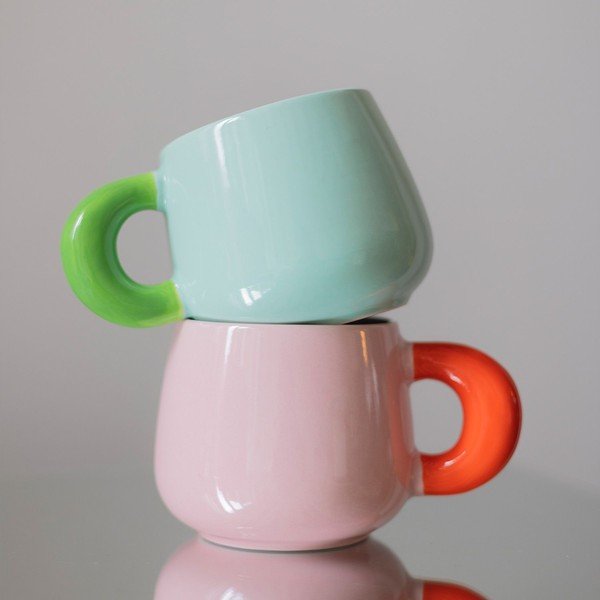 Różowy kubek new bone china 470 ml Coco – ONA-image-4