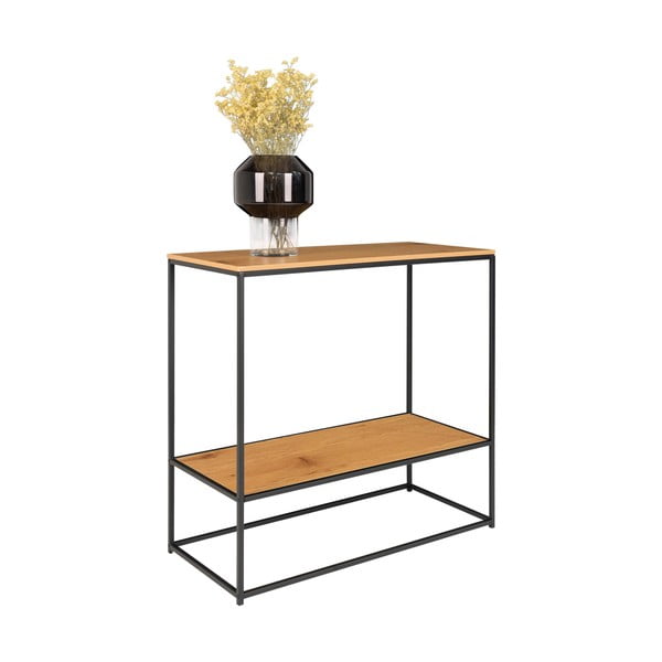 Konsola z blatem w dekorze dębu 80x36 cm Vita – House Nordic-image-2