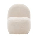 Biały fotel dziecięcy z materiału bouclé Bucky – Kave Home