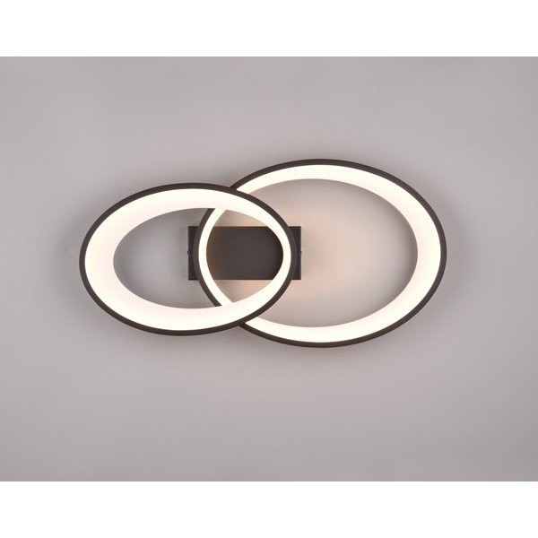 Czarno-biała lampa sufitowa LED 30x57 cm Malaga – Reality-image-1