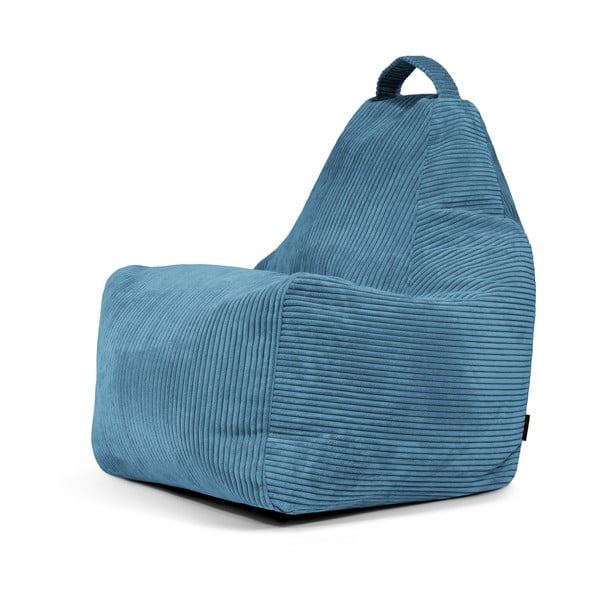 Niebieski sztruksowy worek do siedzenia Play Amuse – SLOWDOWN