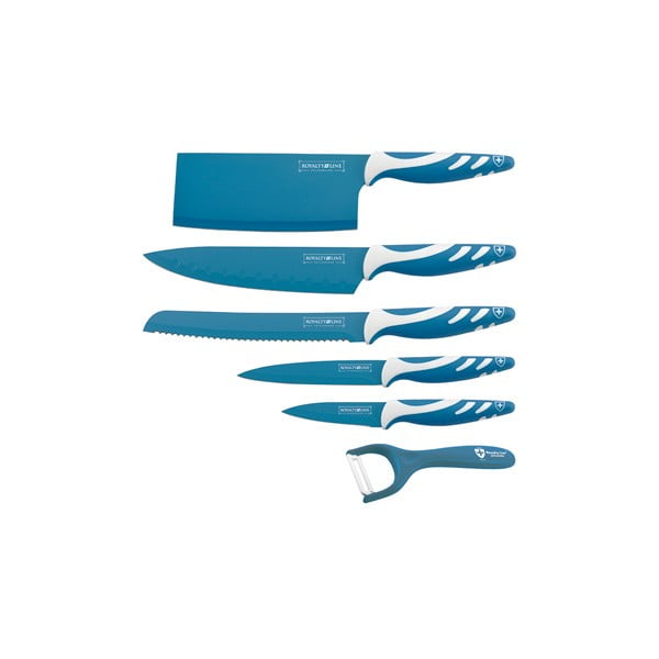 6-częściowy komplet noży Chef Non-stick Color, niebieski