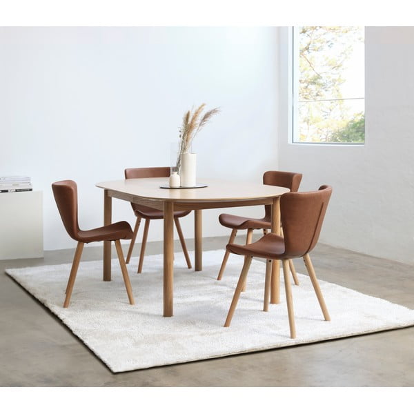 Brązowe metalowe krzesła zestaw 2 szt. Teslin – Unique Furniture-image-1