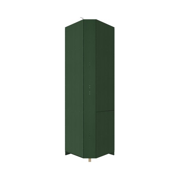 Zielony regał z litego drewna sosnowego 85x219x56 cm Anita – Støraa-image-4