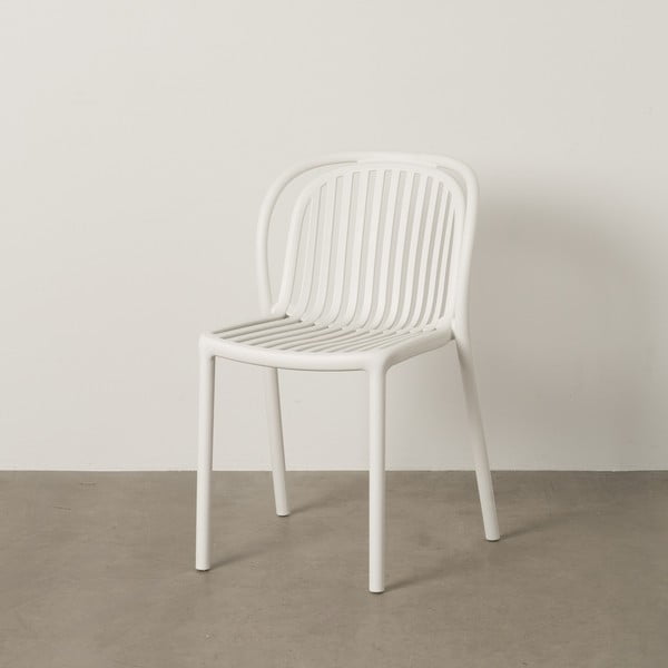 Białe plastikowe krzesło Alia – Ixia-image-1
