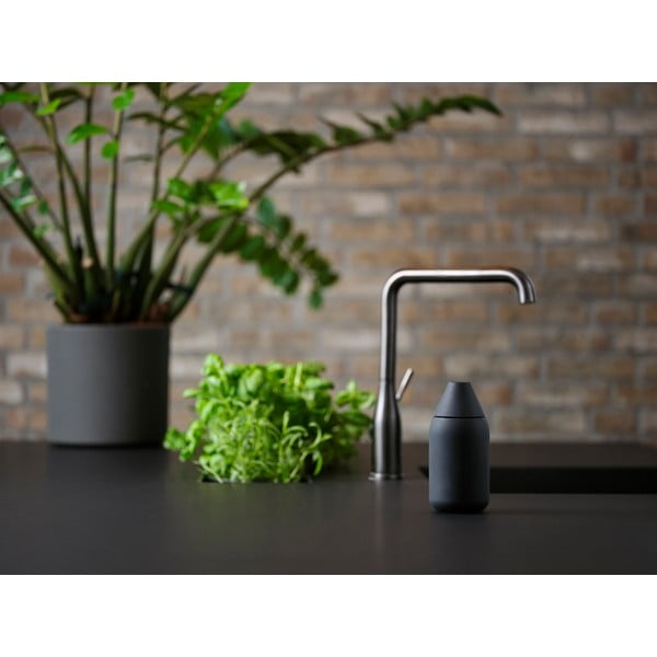 Czarny silikonowy dozownik do mydła 300 ml Singles – Zone-image-3