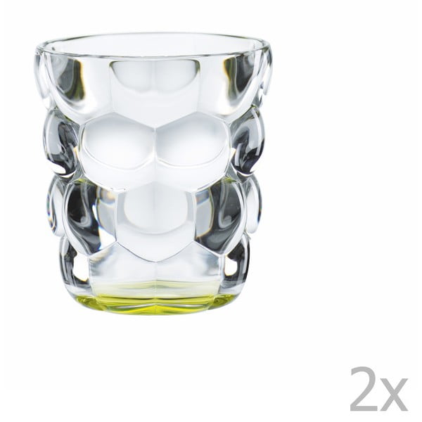 Zestaw 2 szklanek ze szkła kryształowego Nachtmann Bubbles Green, 330 ml