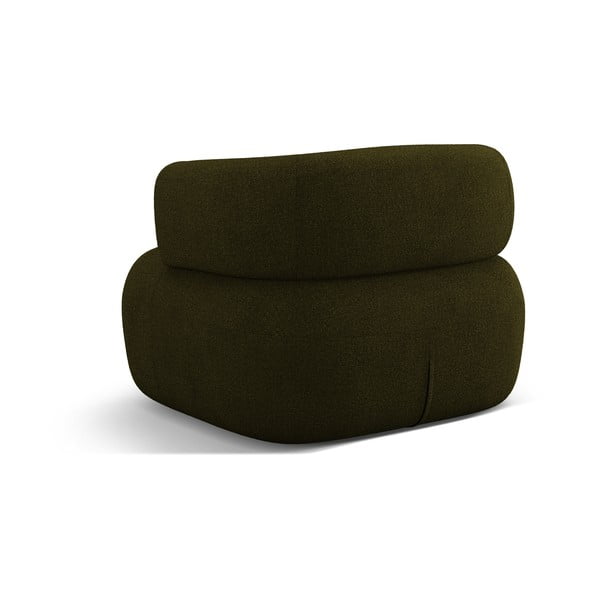 Zielony fotel z materiału bouclé Jenny – Micadoni Home-image-3