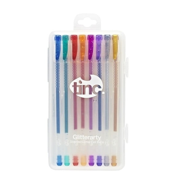 Zestaw 8 zapachowych brokatowych długopisów żelowych TINC Glitterarty