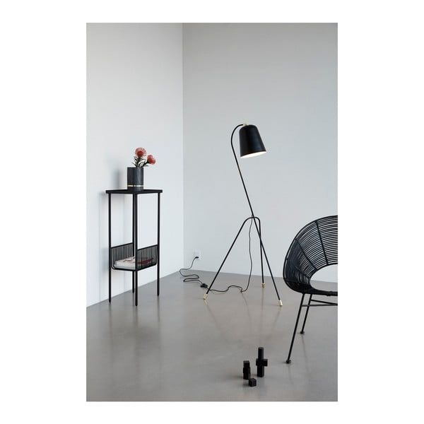 Czarne krzesło rattanowe Hübsch Aslog-image-1