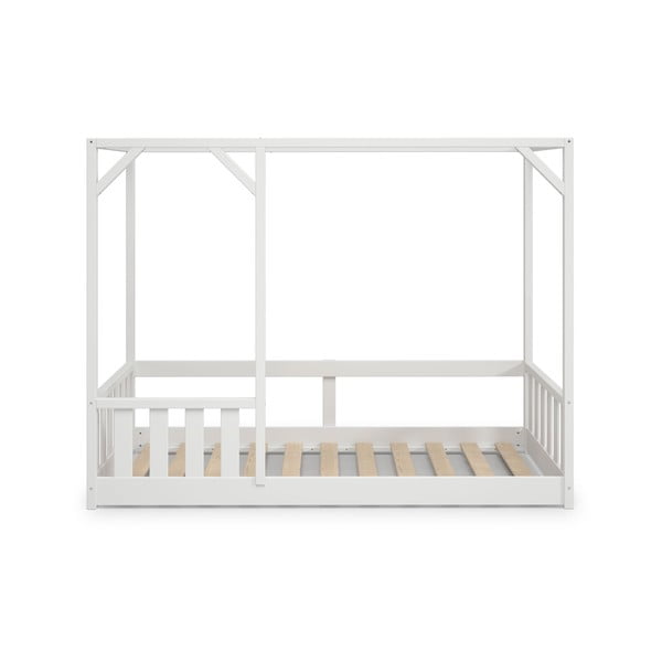 Białe łóżko dziecięce Marckeric Hut, 90x200 cm
