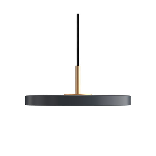 Antracytowa lampa wisząca LED z metalowym kloszem ø 15 cm Asteria Micro – UMAGE-image-4