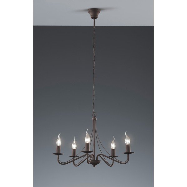 Metalowa lampa wisząca w kolorze brązu ø 55 cm Country – Reality-image-2