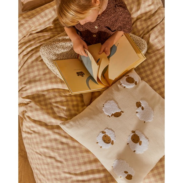 Bawełniana dziecięca poszewka na poduszkę 45x45 cm Milu – Kave Home-image-1