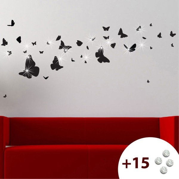 Naklejka z 15 kryształkami Swarovski Ambiance Butterflies-image-4