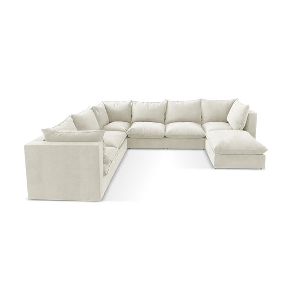 Beżowy narożnik (lewostronny/w kształcie litery U) Manao – Makamii-image-2