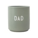 Zielony porcelanowy kubek 300 ml Dad – Design Letters