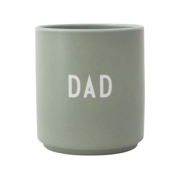 Zielony porcelanowy kubek 300 ml Dad – Design Letters