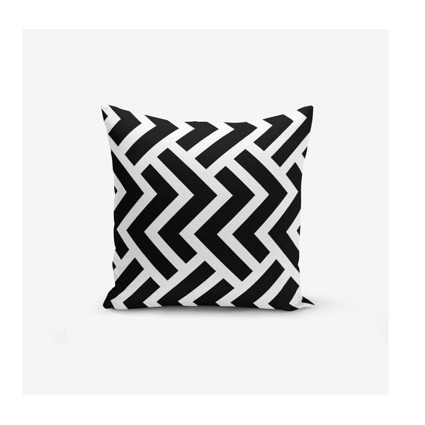 Zestaw 4 poszewek na poduszkę Minimalist Cushion Covers BW Graphic Patterns, 45x45 cm-image-2