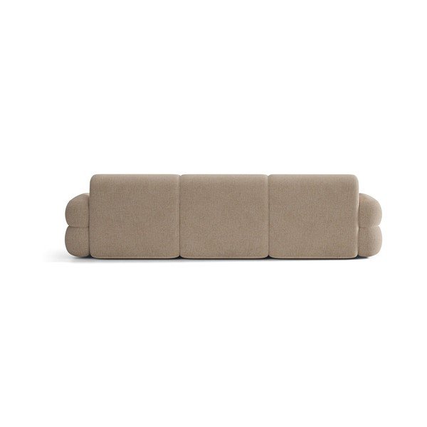 Beżowa sofa z tkaniny szenilowej 305 cm Neo – Micadoni -image-3