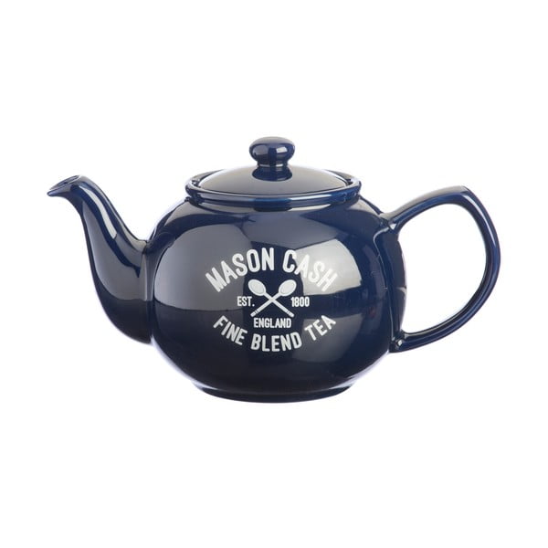 Niebieski dzbanek do herbaty Mason Cash Varsity, 1,1 l
