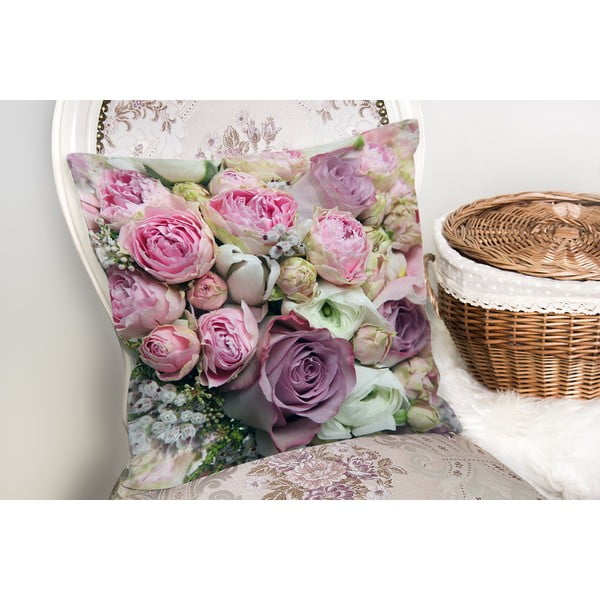Poszewka na poduszkę z domieszką bawełny Minimalist Cushion Covers Roses, 45x45 cm-image-1