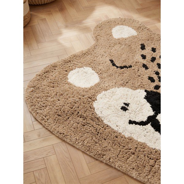 Jasnobrązowy bawełniany dywan dziecięcy odpowiedni do prania/tkany ręcznie 93x120 cm Snuggle Bea – Hanse Home-image-2