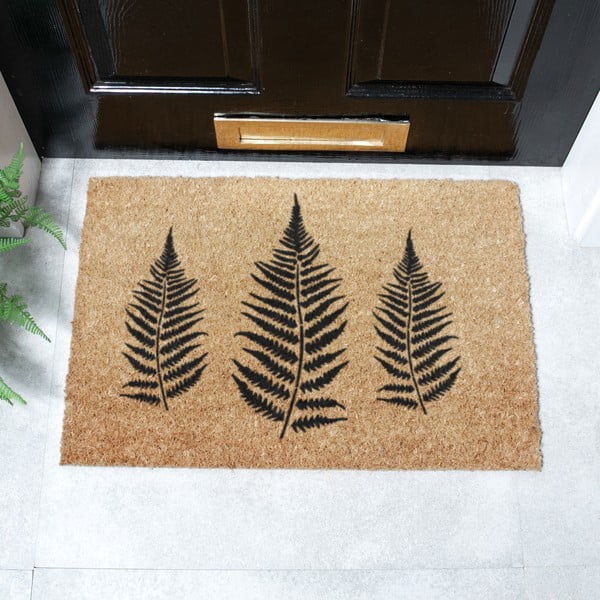 Wycieraczka z włókna kokosowego 40x60 cm Fern Leaf – Artsy Doormats-image-2