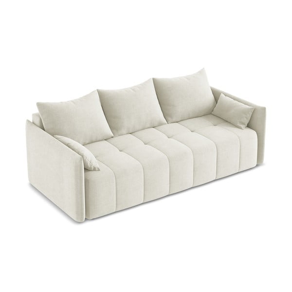 Beżowa rozkładana/ze schowkiem sofa 225 cm Moku – Makamii-image-2