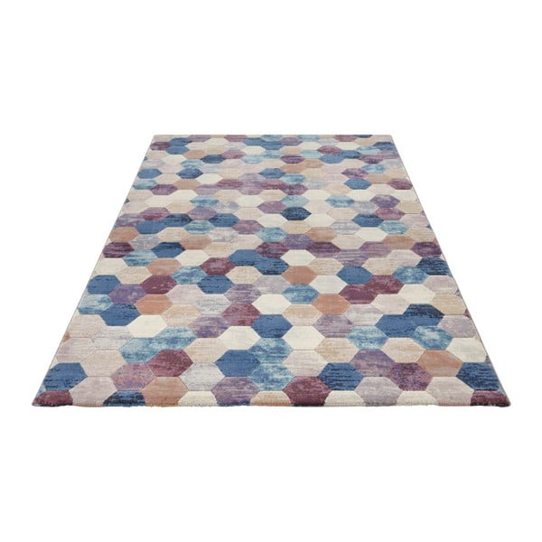 Niebiesko-fioletowy dywan Elle Decoration Arty Manosque, 80x150 cm-image-3