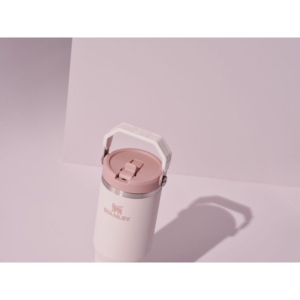 Jasnoróżowy termos ze stali nierdzewnej 410 ml IceFlow™ Flip Straw 2.0 Tumbler Rose Quartz – Stanley-image-4