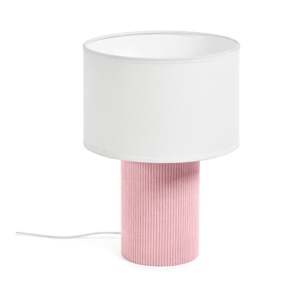 Biało-jasnoróżowa lampka dziecięca Bianella – Kave Home