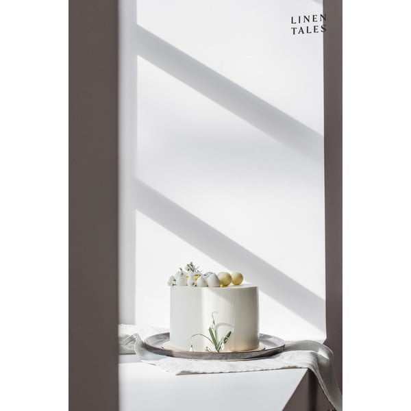 Jasnoszara lniana ściereczka Linen Tales, 65x45 cm-image-1