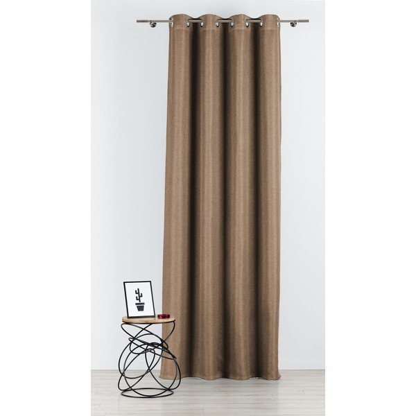 Brązowa zasłona 140x260 cm Avalon – Mendola Fabrics-image-2