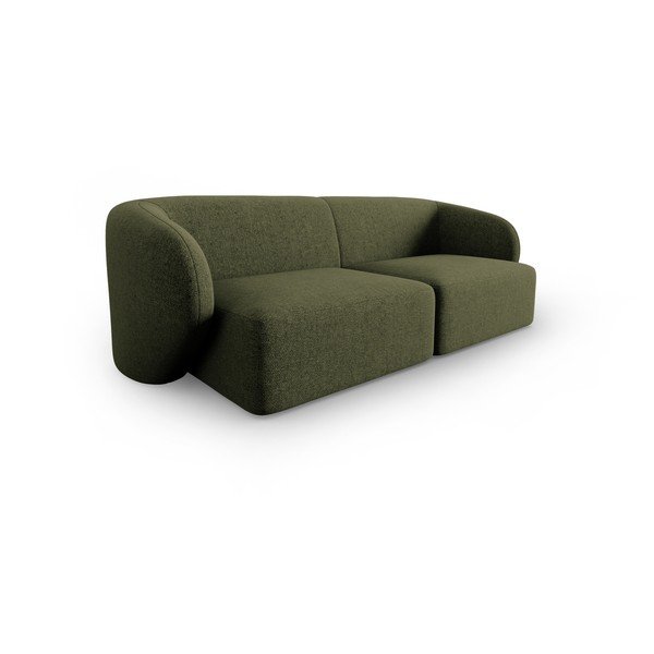 Zielona sofa  z tkaniny szenilowej 188 cm Paolo – Milo Casa-image-2
