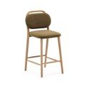 Hoker w kolorze khaki (wysokość siedziska 66 cm) Helda – Kave Home