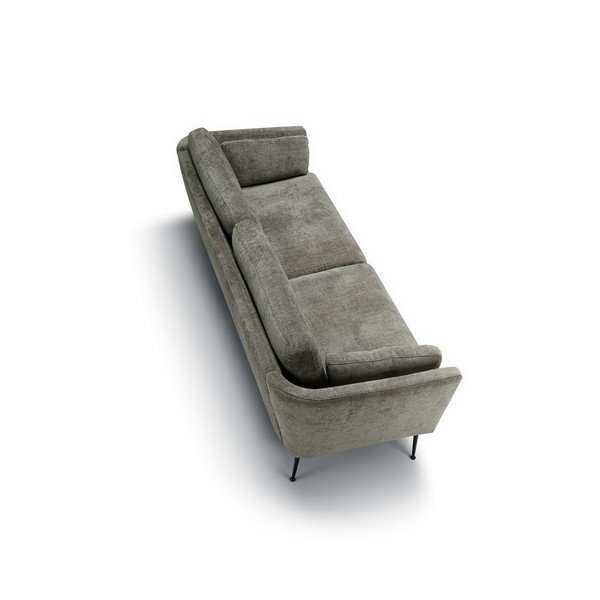 Szara aksamitna sofa 220 cm Mynta – Sits-image-4