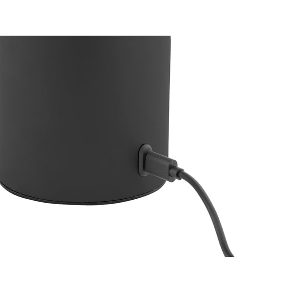 Czarna lampa stołowa LED ze ściemniaczem i metalowo-szklanym kloszem (wysokość 29,5 cm) Camp – Leitmotiv-image-3