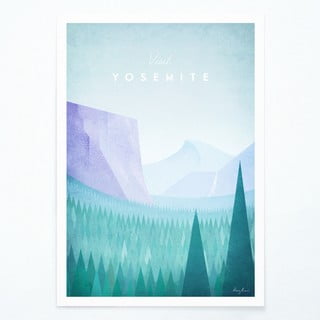 Plakat Travelposter Yosemite, 30 x 40 cm