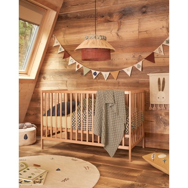 Białe łóżeczko z litego drewna bukowego 60x120 cm Shantal – Kave Home-image-1