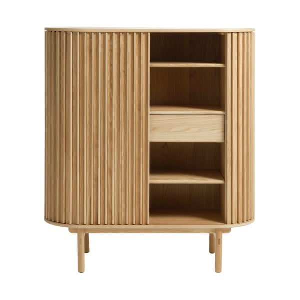 Szafka w dekorze dębu 110x125 cm Carno – Unique Furniture-image-4