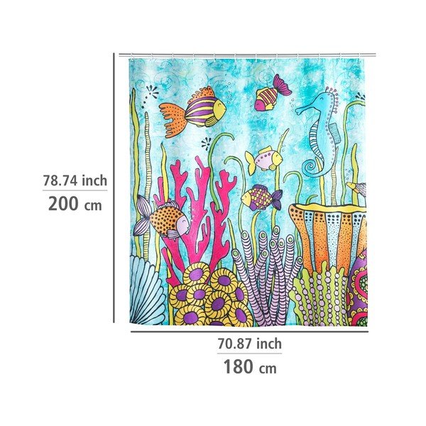 Zasłona prysznicowa 180x200 cm Rollin'Art Ocean Life – Wenko-image-3