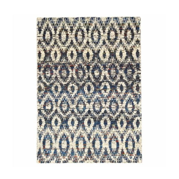 Wełniany dywan Ikat H7 Blue, 160x230 cm cm