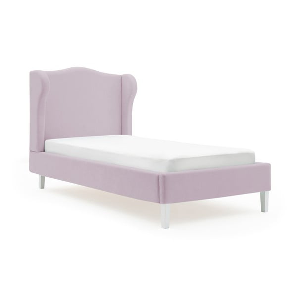 Fioletowe łóżko dziecięce PumPim Lara, 200x90 cm