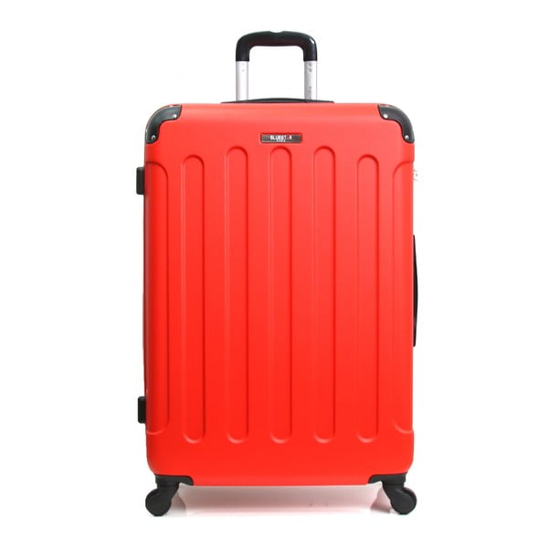 Czerwona walizka na kółkach Blue Star Madrid, 60 l