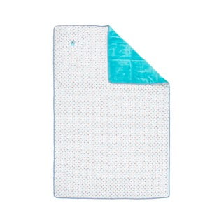 Niebiesko-biała narzuta do łóżeczka Tiseco Home Studio, 100x150 cm