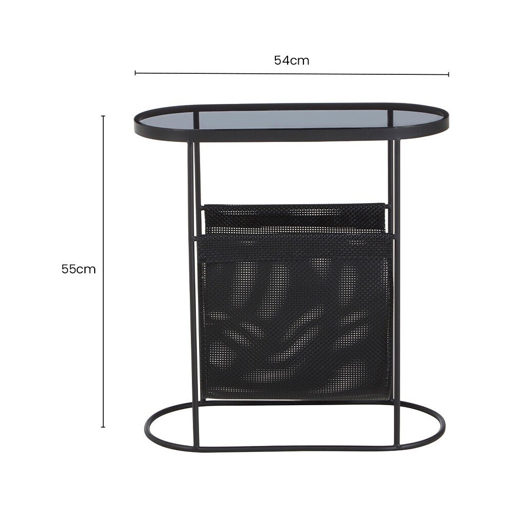 Stolik ze szklanym blatem 25x54 cm Trento – Premier Housewares (zdjęcie 8)