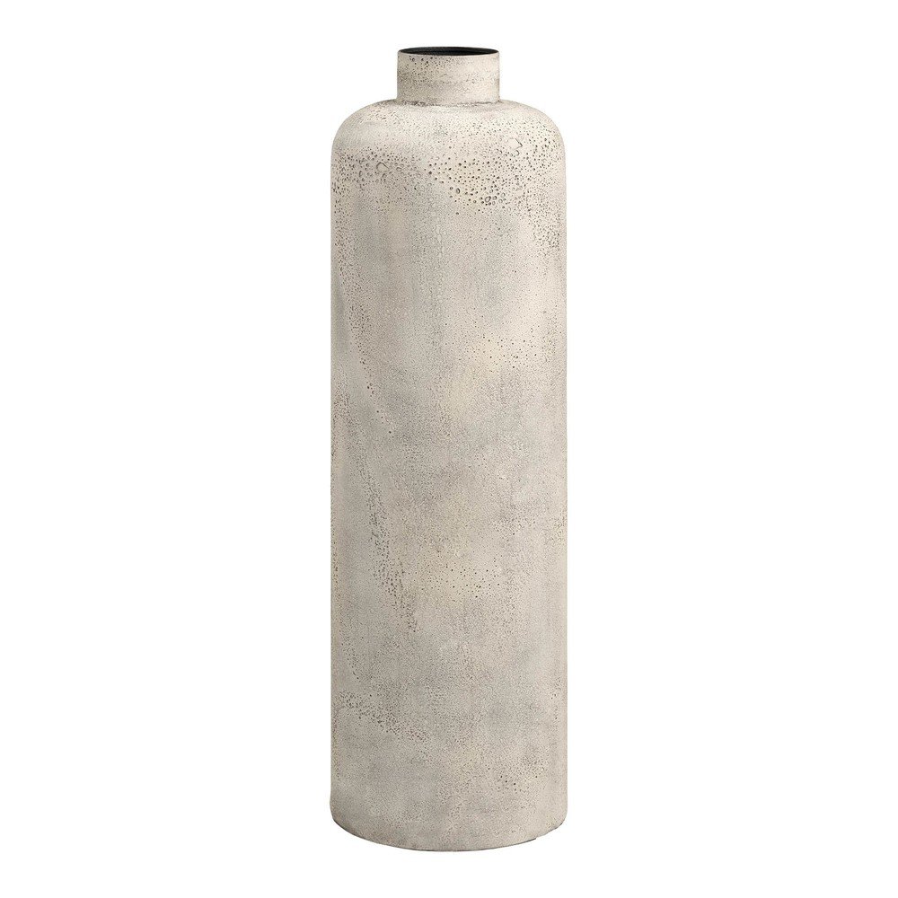 Kremowy metalowy wysoki wazon (wysokość 78,5 cm) Hou – House Nordic