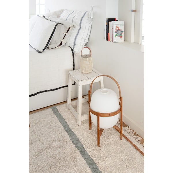 Niebiesko-kremowy bawełniany dywan tkany ręcznie odpowiedni do prania 140x200 cm Lanes Vintage Blue – Lorena Canals-image-3