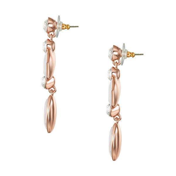 Kolczyki Swarovski Elements Orange Mint White-image-2